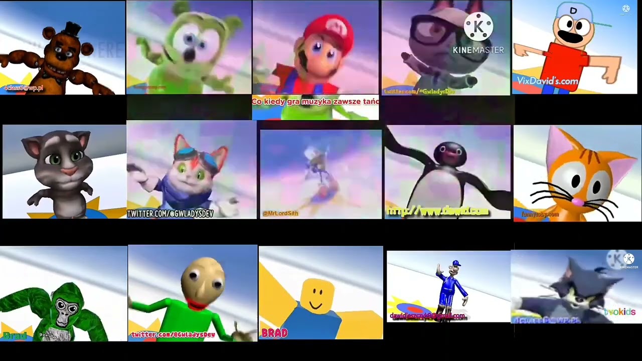 Gummy bear mashup multi language with differents characters