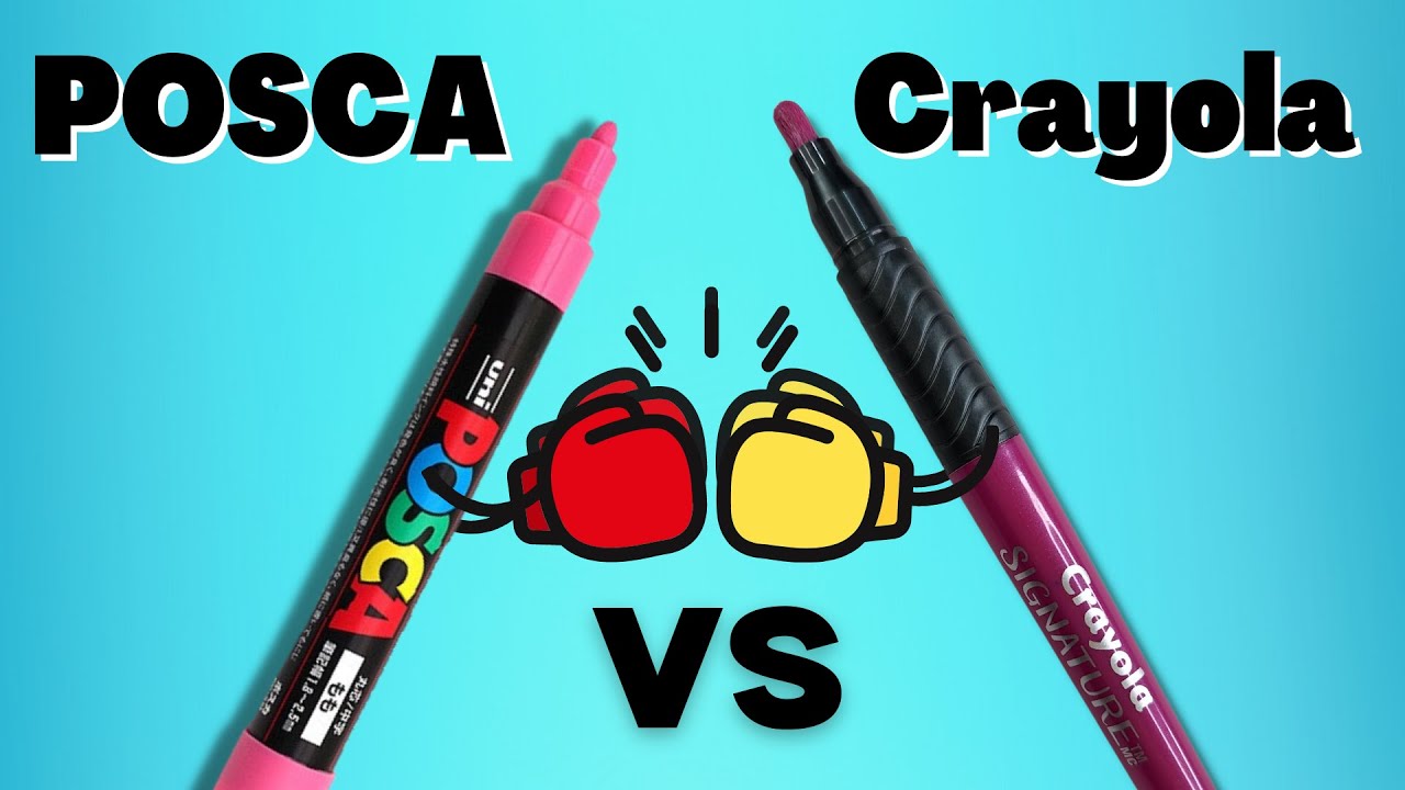 POSCA vs Crayola - Paint Pens do battle 