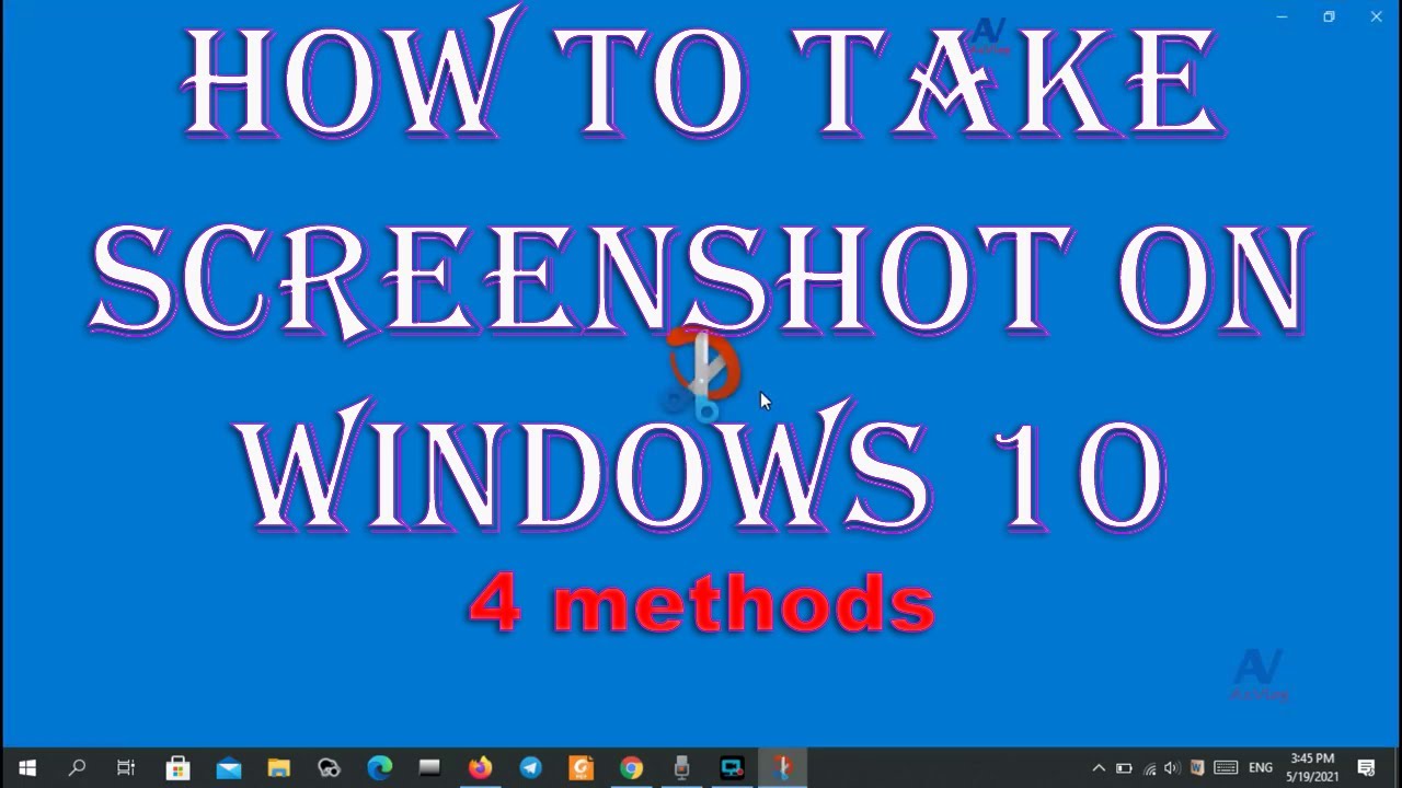 how to take screenshot on windows 10 pc - YouTube