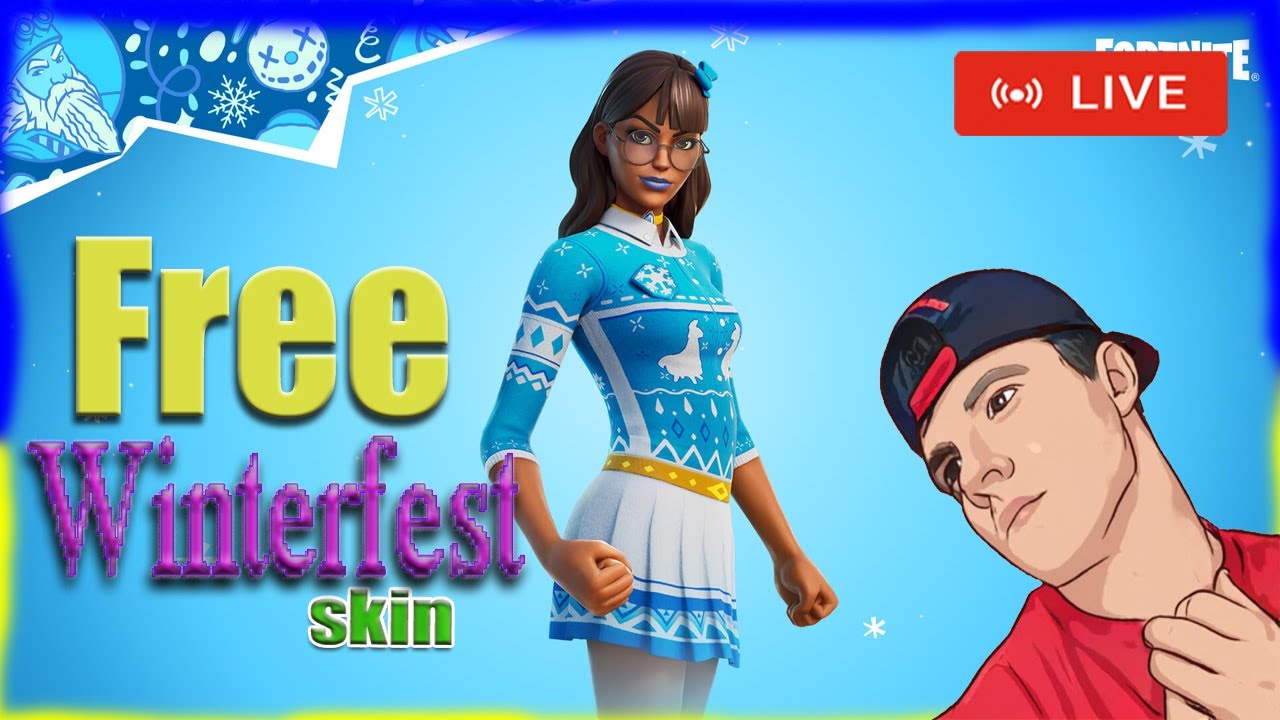 How to get free Winterfest skin in FortniteLivestream YouTube