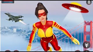 Flying Fire Hero Police Robot | Rescue City Gangster Chase Android GamePlay | By Game Crazy screenshot 1