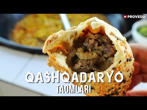 Узбекистан: Уличная еда. Как каршинские повара готовят плов и самсу. Uzbek Street food palov, somsa.