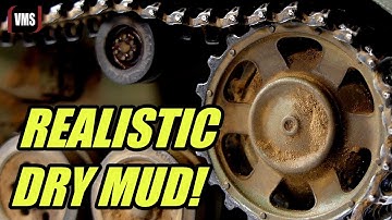 Make realistic dry mud on a tank model - VMS Alkyd binders weathering Tutorial Part 1