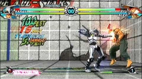 Tatsunoko vs. Capcom Ultimate All-Stars Karas\Ryu Combos