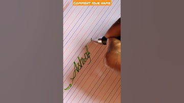 Cursive writing || Ashraf Rehman name  status video