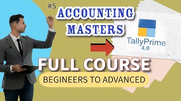 TALLY PRIME 4.0 ACCOUNTING MASTERS CREATION | टैली में Accounting Master कैसे बनाएं ?