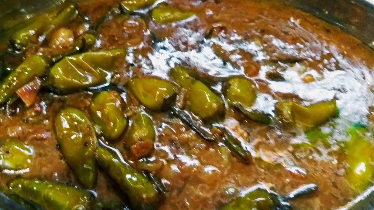 பொள்ளாச்சி பச்சை மிளகாய் குழம்பு /Green Chilli Gravy recipe /kulambu recipe /Gravy