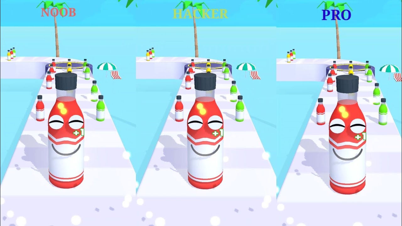 Noob vs Pro vs Hacker vs God in Juice Run Game