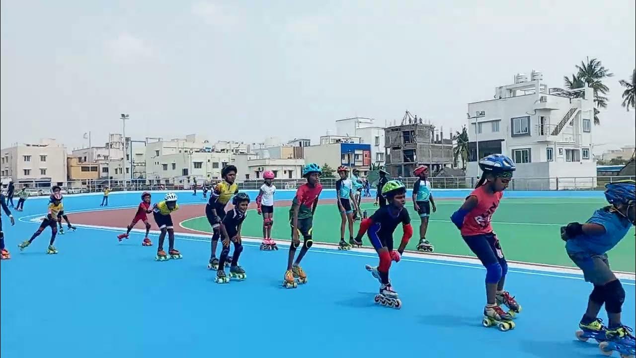 CBSE cluster Zone 1 Roller Skating 2023 practice at San Academy Sportify Sports Arena YouTube