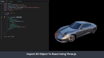 Import 3D Model To React app using React Three Fiber | 3D website using React JS