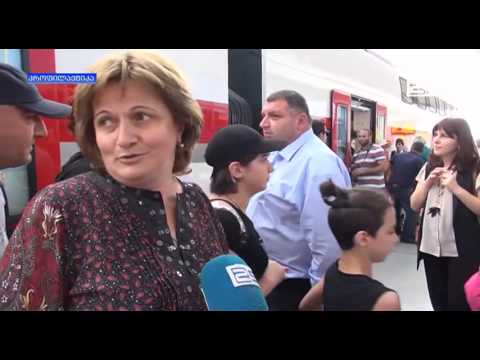 ორსართულიანი მატარებლის პირველი რეისი