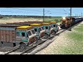 Four Trucks on Track vs Train | Trucks Stop the train in Train Simulator