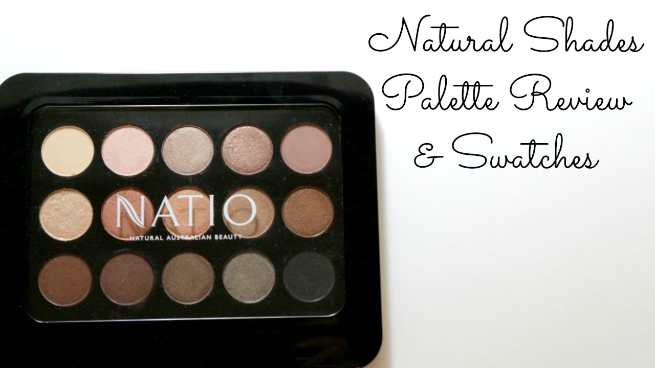 Natio Natural Shades Eyeshadow Palette in Golden Review & Swatches