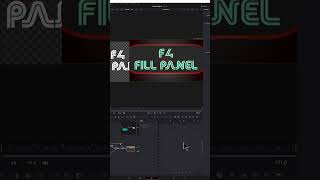 DaVinci Resolve Spline Editor F4 Fill Panel #shorts