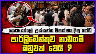 සෙංකෝලේ උස්සන්න විපක්ෂය දීපු ගේම | පාර්ලිමේන්තුව නාඩගම් මඩුවක් වෙයි ?