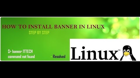 How to install banner command in linux