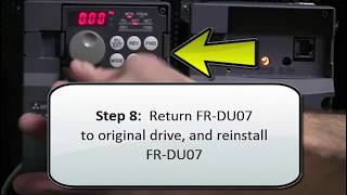 Mitsubishi Quick Tips: FRDU07 Parameter Upload/Download