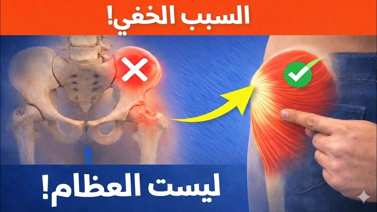 تمرين واحد لعلاج خشونة مفصل الحوض (بدون جراحة) ❌🦴