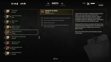 QUESTS: Master of the Arena (Witcher 3 In-Game Lore Read Aloud)