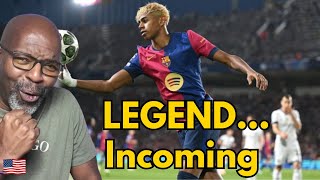 Lamine Yamal 2025 – Ballon d'Or Skills from a Teen Wonder | American Reacts