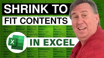 Excel - Master the Shrink to Fit Setting in Excel | Excel Tutorial - Episode 586