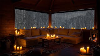 Night Comfort Cabin ASMR ⛈️ Cozy Storm Rain for Sleep
