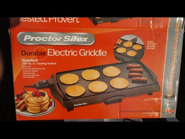 Proctor Silex Durable Electric Griddle, Nonstick, Family Size