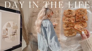 DAY IN THE LIFE | rainy days, interior mood boards, b&m trips/haul, baking + grief struggles