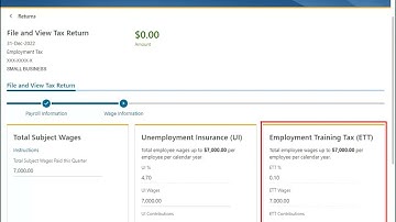 File a Tax Return or Wage Report