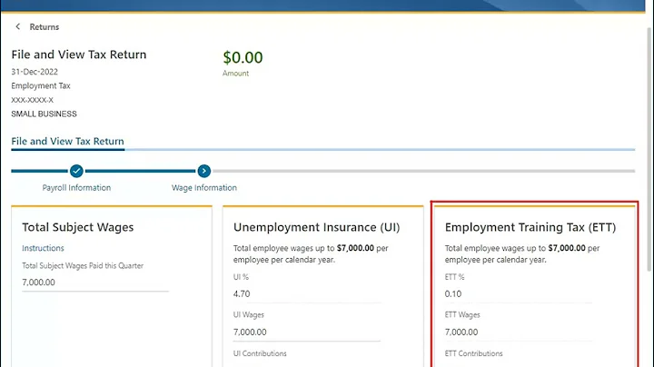 File a Tax Return or Wage Report