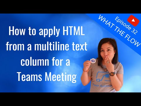 How to apply HTML to a Teams Meeting from Microsoft Dataverse or Dynamics 365