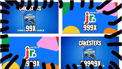 Oreo Cakesters en Netflix Jr. Intro halen een snelheid van 99999X