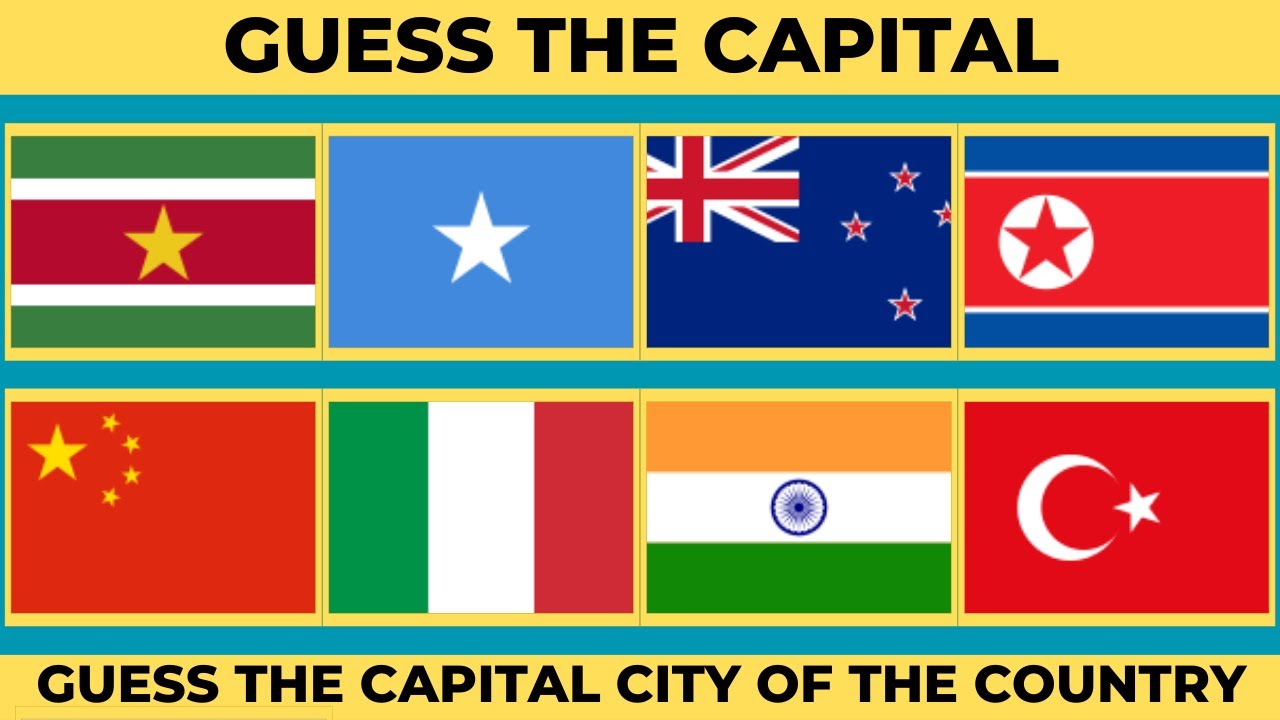 Guess The Capital City of The Country | Country Quiz Challenge | Guess ...