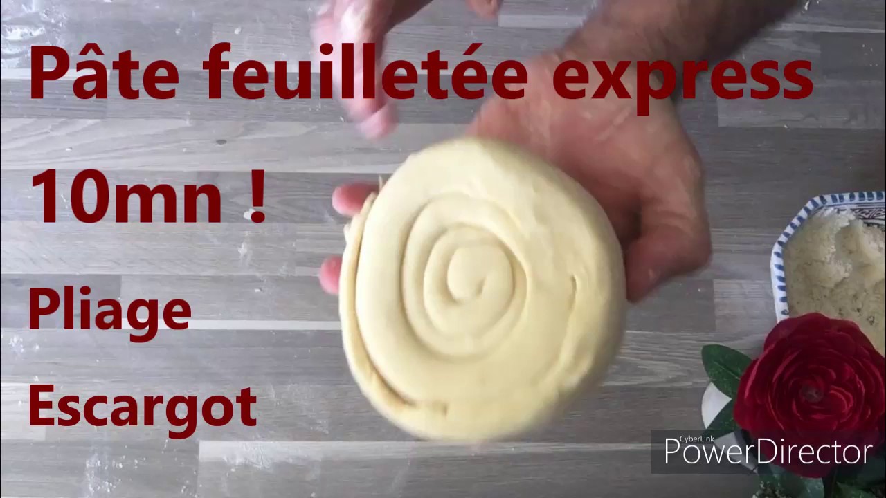 Pâte feuilletée EXPRESS ! Pliage escargot 