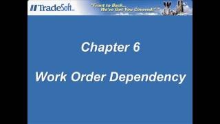 Scheduler Video Tutorials: Chapter 6 - Work Order Dependency