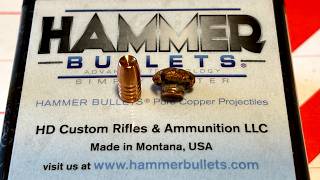 25 Creedmoor 59gr Claw Hammer Solid Copper Mushroom