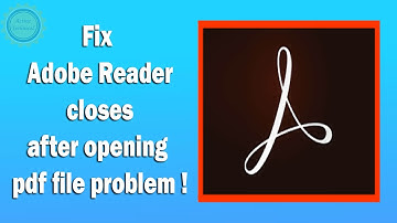 ! Fix Adobe Reader closes after opening pdf file problem