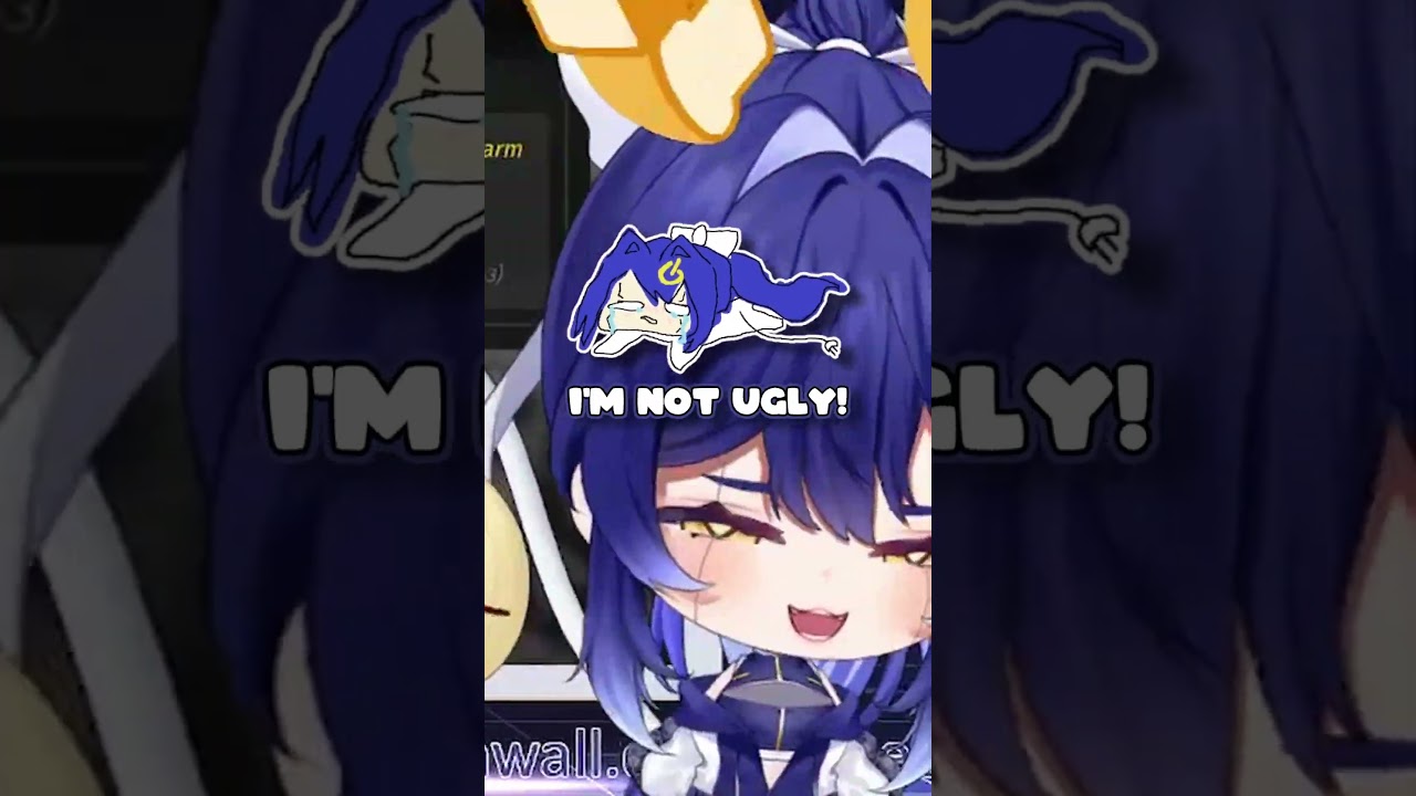 SHE CALLED HERSELF UGLY 😡 #vtuber