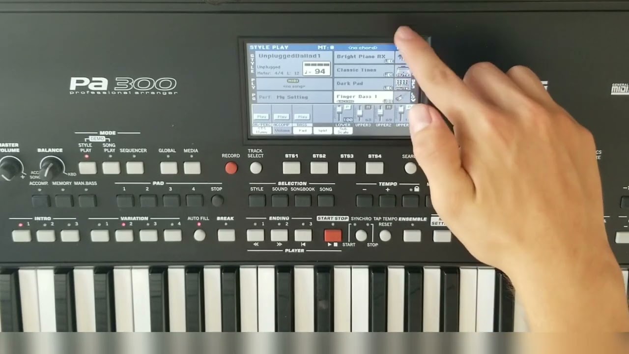 Como configurar el korg pa 300, 600 para tocar en iglesia - Creando el performance