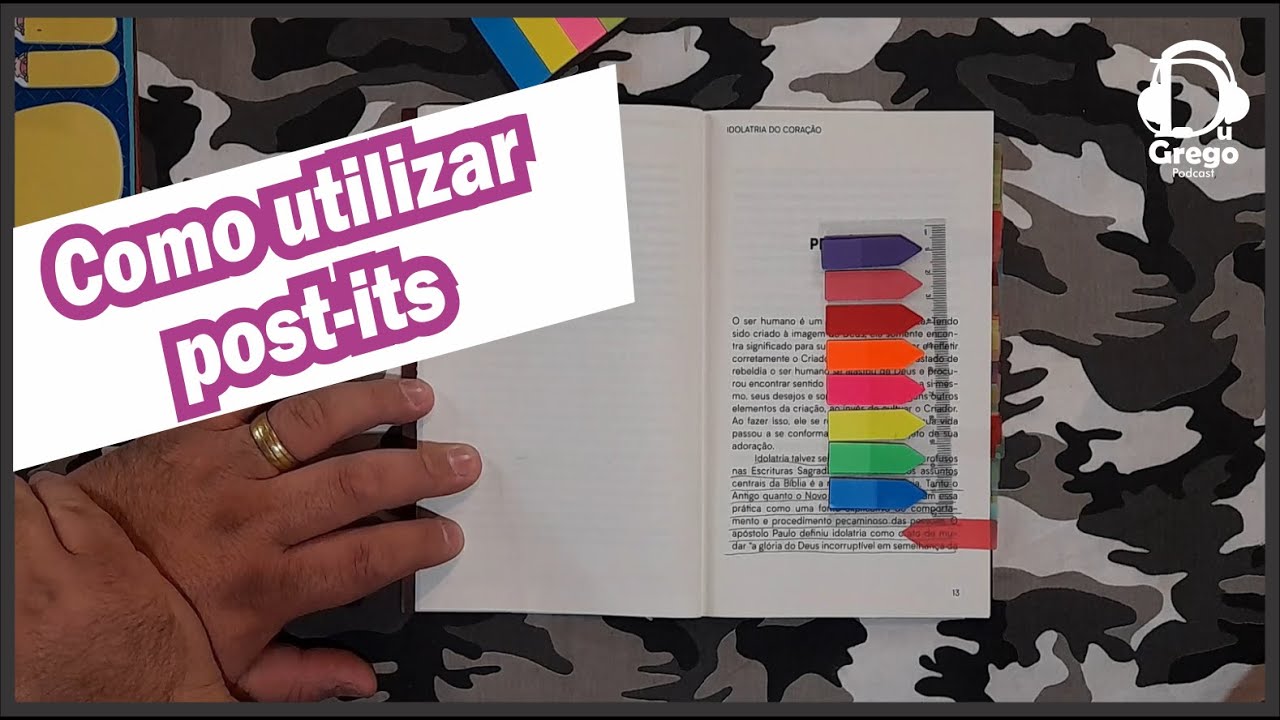 Como estudar utilizando post-it em seus livros (DGV#187) - YouTube