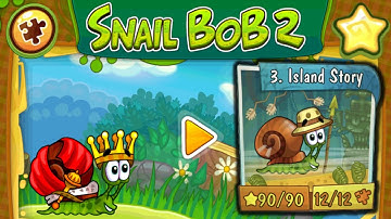 See Snail Bob 2 🌴 Island Story 🌴 All Stars ⭐ All Puzzles 🧩 Walkthrough Gameplay Speedrun