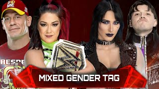 WWE 2K23 - Mixed Gender Tag Team Match - John Cena Bayley VS Rhea Ripley Dominik Mysterio | WWE