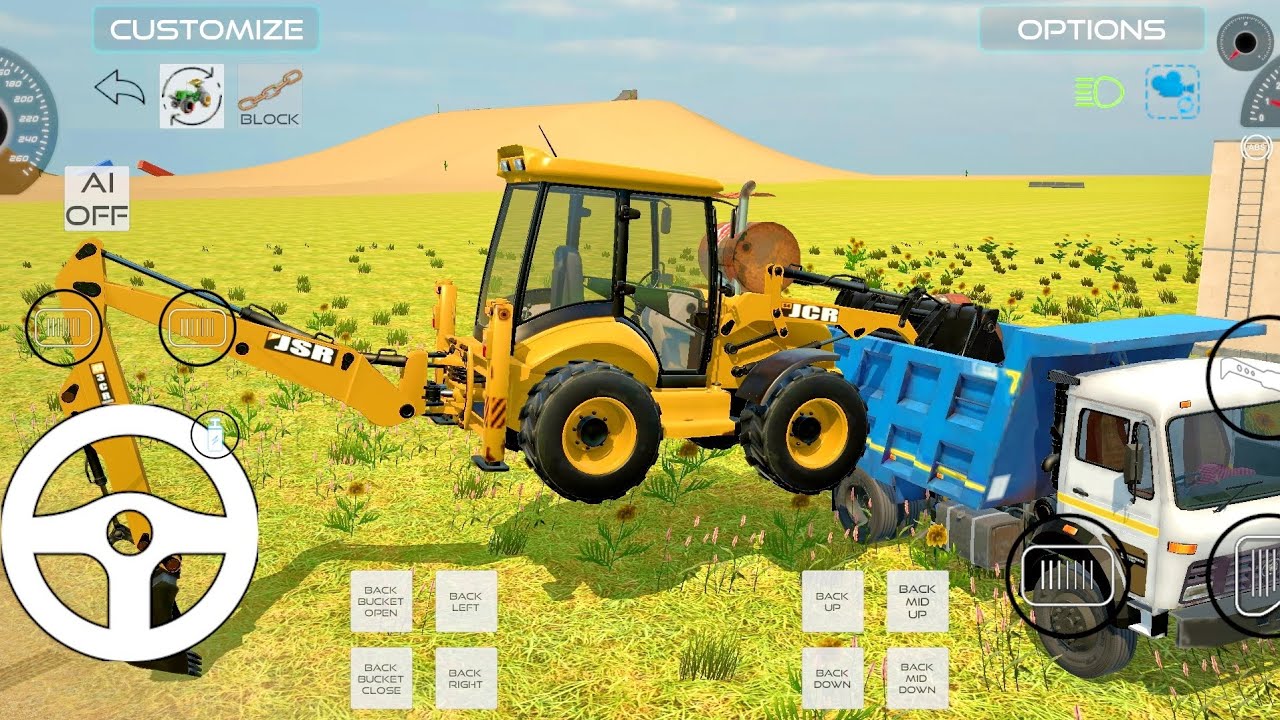 Drive JCB and Loading stone on Track Excavator Driving Game - YouTube