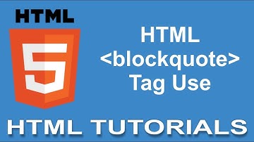 html blockquote tag