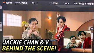BTS V & Jackie Chan Behind The Scene Filming SimInvest Ad!