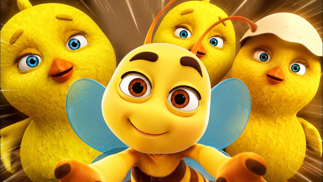Abejita Chiquitita 🐝 + Los Pollitos Dicen + Vaca Lola - Canciones Infantiles para Ninos