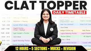 CLAT 2027 Daily Timetable: Reading, Mocks, Analysis, Revision & All 5 Sections
