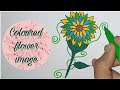 Coloured flower drawing 💐// #flower #youtube #drawing 😄😄