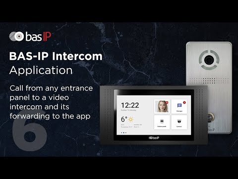 Call from any entrance panel to a video intercom and its forwarding to the BAS-IP Intercom app