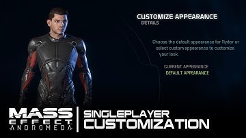Mass Effect Andromeda - All Character Customizations in Singleplayer (SP Character Creator)